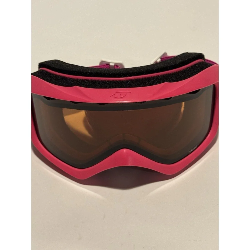 Giro Youth Series Ski Goggles Injected Pink Butterfly Hearts Graphic Adjustable
